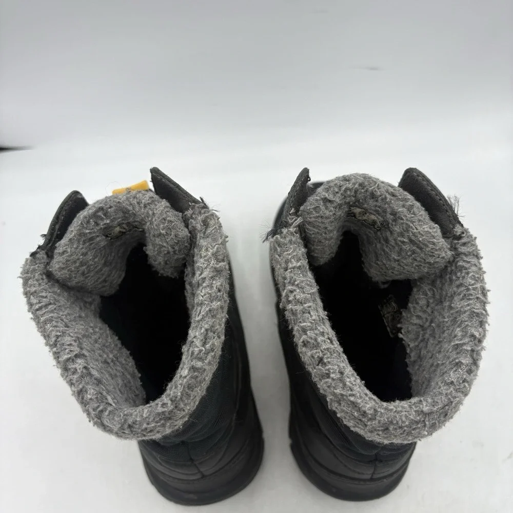 Keen Boots Boys Size 3 Warm Basin Black Winter Snow 200 Gram Lined